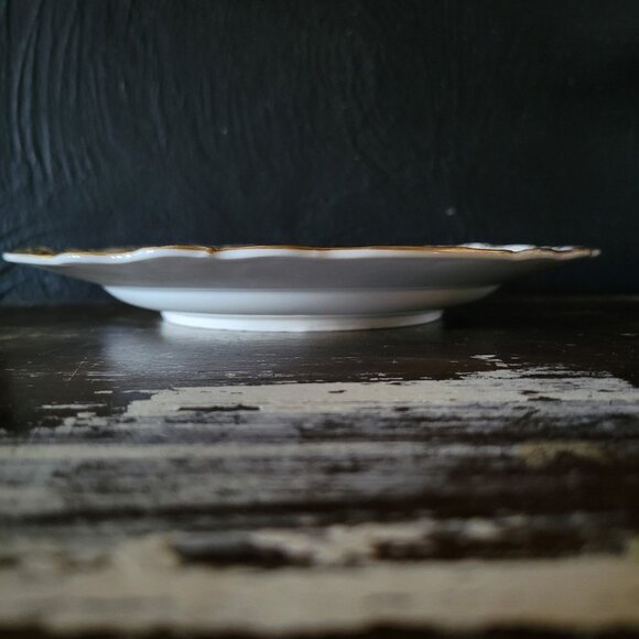 Antique Meissen Plate Courting Couple Romantic Scene Floral Design 8.75" - Picture 7 of 10